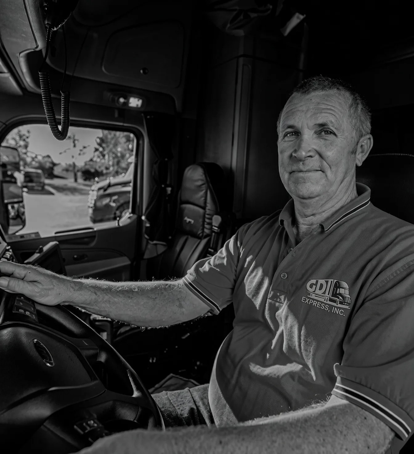 GDI Express driver at the wheel